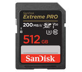 Карта памяти SanDisk SDXC 512GB Extreme Pro UHS-I V30 U3 200/140 Mb/s