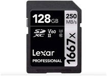Карта памяти 128GB Lexar Professional 1667x SDXC  UHS-II Card SILVER Series