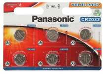 Батарейка Panasonic CR-2032EL/6B Lithium Power  